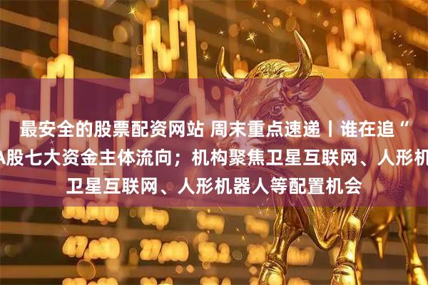 最安全的股票配资网站 周末重点速递丨谁在追“牛”？券商热议A股七大资金主体流向；机构聚焦卫星互联网、人形机器人等配置机会